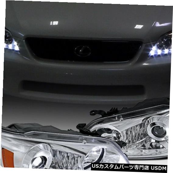 Headlight 2001-2005レクサスIS300プロジェクターヘッドライト、LED信号ストリップ付き For 2001-2005 Lexus IS300 Projector Headlights w/LED Signal Strip
