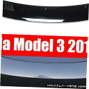 Front Bumper Cover テスラモデル3のグロスブラックフロントバンパーリップスポイラースプリッターカバー Gloss Black Front Bu...