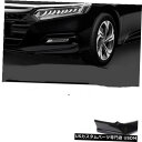 Front Bumper Cover ホンダアコード18-19用5xフロントバンパースポイラーブラックサラウンドモールディングカバートリム 5x Front B...