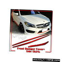 Front Bumper Cover RED For Mercedes BENZ W117 C117 Side Skirts & Front Bumper Li...