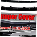 Front Bumper Cover ホンダアコード18-19用3Xフロントバンパースポイラーホワイトサラウンドモールディングカバートリム 3X Front B...