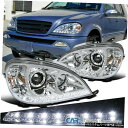 Headlight 02-05ベンツW163 ML320 ML350 ML55 AMGクリアSMD LEDプロジェクターヘッドライトペア For 02-05 Benz W163 ML320 ML350 ML55 AMG Clear SMD LED Projector Headlights Pair(2)