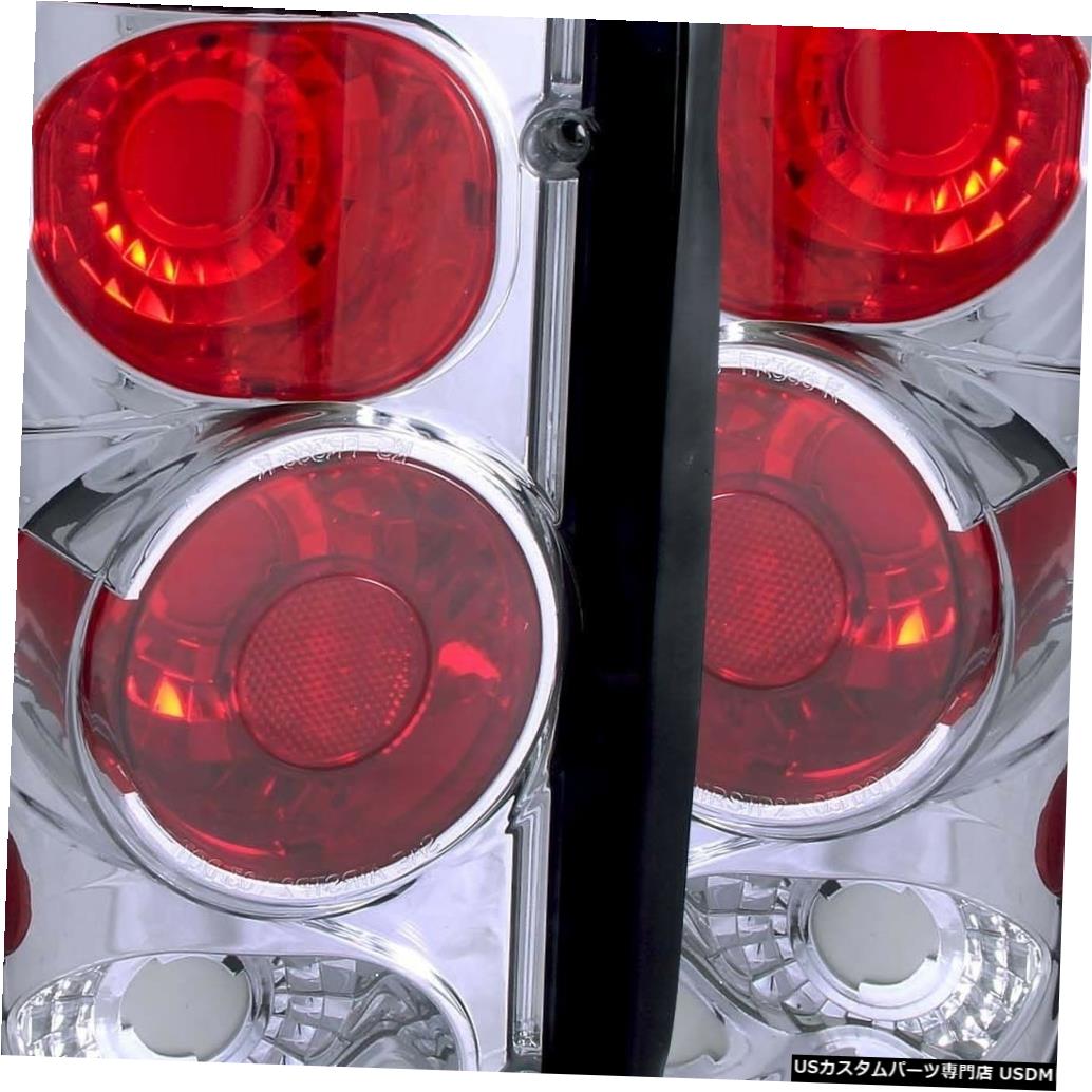 Tail light 1995-2006フォードエコノラインバンとエクスカーション用のペアクロームテールランプセット Set of Pair Chrome Taillights for 1995-2006 Ford Econoline Van and Excursion