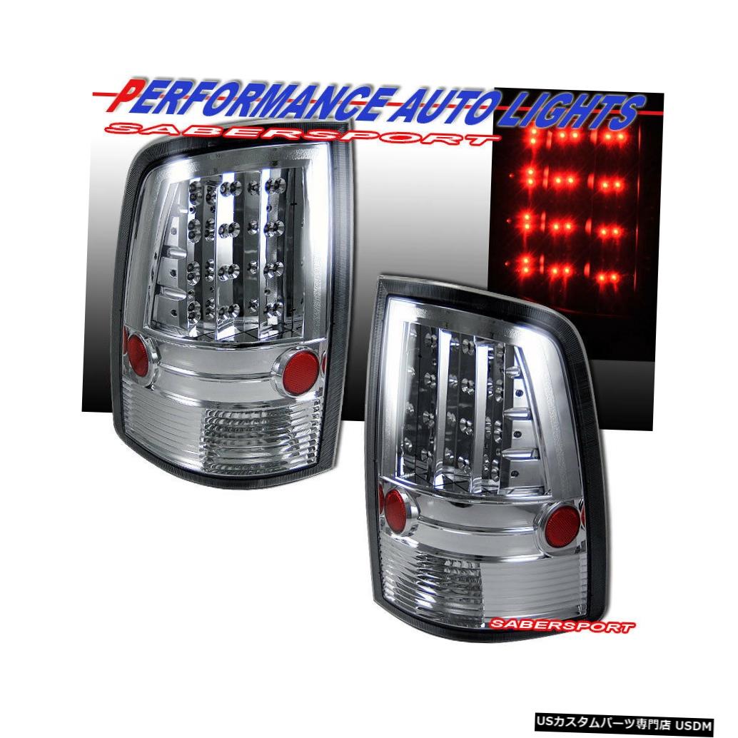 Tail light 2010-2017 Dodge Ram 1500 2500 3500用ペアクロームLEDテールライトセット Set of Pair Chrome LED Taillights for 2010-2017 Dodge Ram 1500 2500 3500