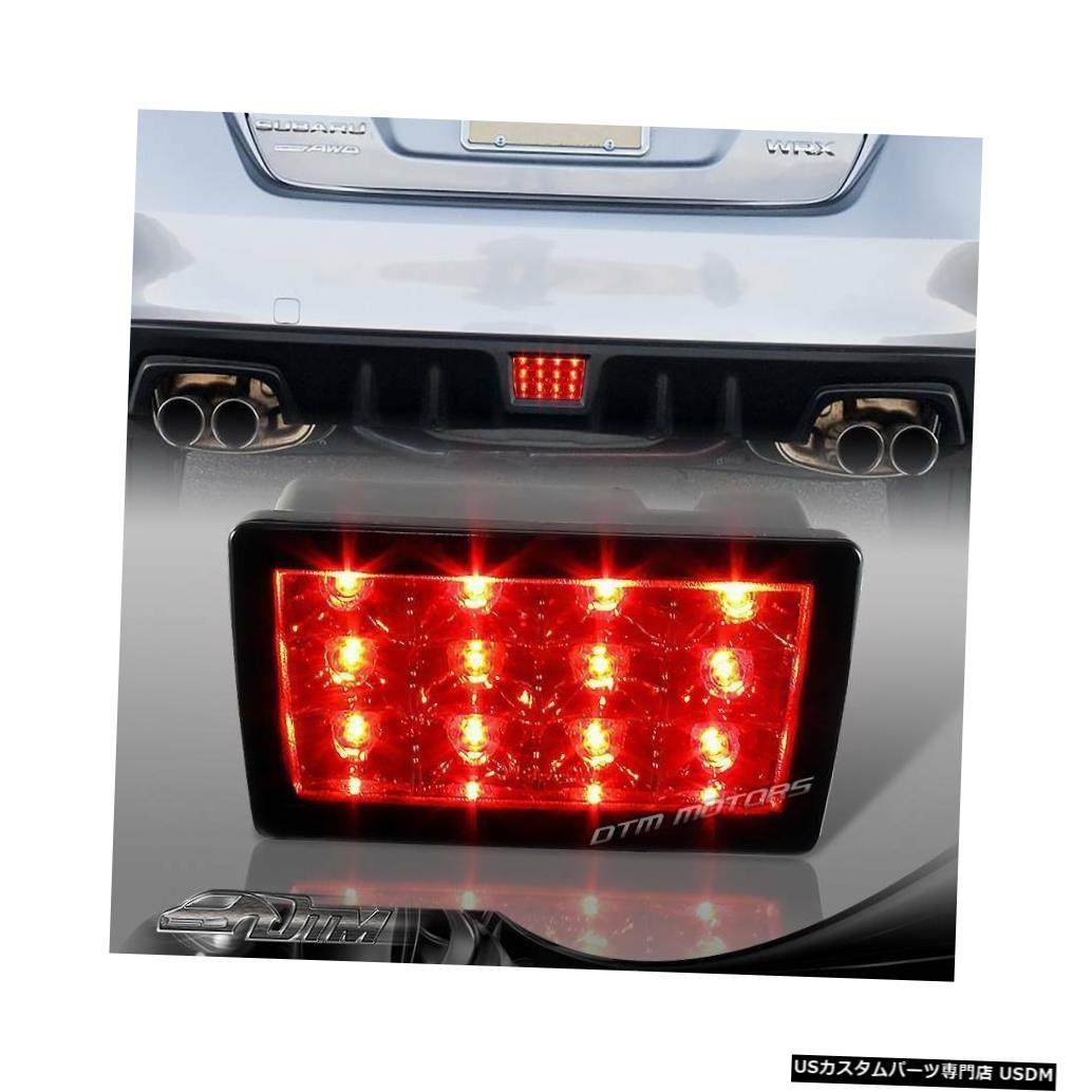 Tail light F1スタイルスモークレンズ2011-2014スバルWRX STIの赤いLEDリア3ブレーキライト F1 Style Smoke Lens Red LED Rear 3rd Brake Light For 2011-2014 Subaru WRX STI