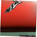 コンソールカバー シェビーコルベット(2014-19)アームレスト/センターコンソールカバー(レッドカーボンファイバー)ロゴ Chevy Corvette (2...