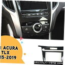 コンソールカバー Acura TLX 2015-2019カーボンファイバーフロントコンソールGPSスイッチパネルカバートリム用 For Acura TLX 20...