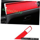 コンソールカバー ポルシェマカン2019 2020のレッドカーボンファイバーセンターコンソールパネルカバートリム Red Carbon Fiber Center...