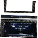 コンソールカバー インフィニティQ50 Q60 2014-19の炭素繊維インテリアコンソールGPSナビゲーションカバー Carbon Fiber Interio...