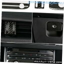 コンソールカバー 3PCSリアルカーボンファイバーセンターコンソール装飾カバートリムジャガーXF 16-19 3PCS Real Carbon Fiber Ce...