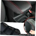 コンソールカバー カーボンレザーカーセンターコンソールアームレストカバートリムフォードフォーカス15-2018 Carbon Leather Car Cente...