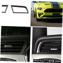 コンソールカバー carbon fiber console L&R air outlet vent cover trim FOR Ford Mustang 20...
