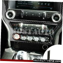 コンソールカバー 炭素繊維コンソールCDパネルステッカーカバートリムフォードマスタング2015-2019 Carbon Fiber Console CD Pan...