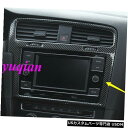 コンソールカバー カーボンファイバーインナーセンターコンソールエアアウトレットカバートリムVWゴルフ7 / 7.5 2018 carbon fiber Inner Center Console Air outlet cover Trim For VW Golf 7/7.5 2018(2)