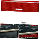 コンソールカバー BMW 3シリーズE46 1998-2005用2ピース赤カーボンファイバーコンソール収納ボックスカバー 2Pcs Red Carbon Fib...