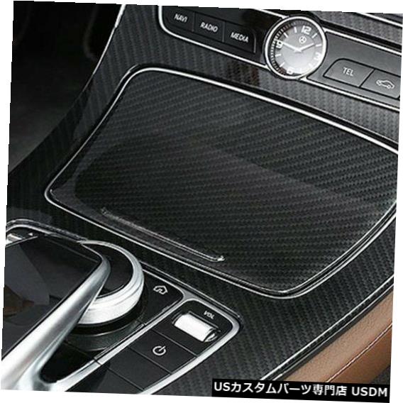 コンソールカバー メルセデスベンツEクラスW213 16-18コンソールギアパネルカバーのカーボンファイバースタイル Carbon Fiber Style For Mercedes Benz E-Class W213 16-18 Console Gear Panel Cover