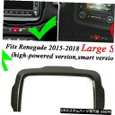 コンソールカバー ダッシュボードGPSナビゲーションスクリーントリムカバーカーボンファイバースタイルRenegade 15-16 Dashboard GPS Navigation Screen Trim Cover Carbon Fiber Style For Renegade 15-16(2)