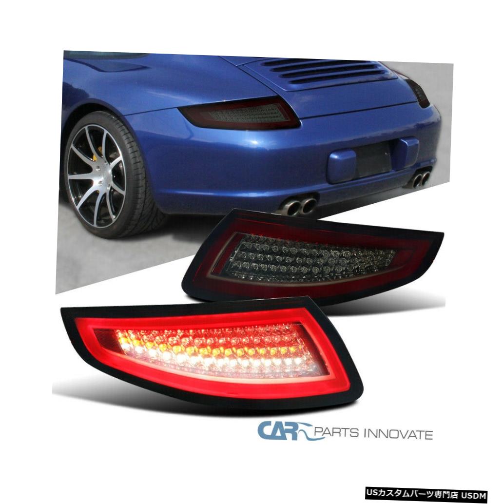 Tail light 05-08ポルシェ911 997 GT3 GT2ターボカレラタルガ赤煙LEDテールライト For 05-08 Porsche 911 997 GT3 GT2 Turbo Carrera Targa Red Smoke LED Tail Lights