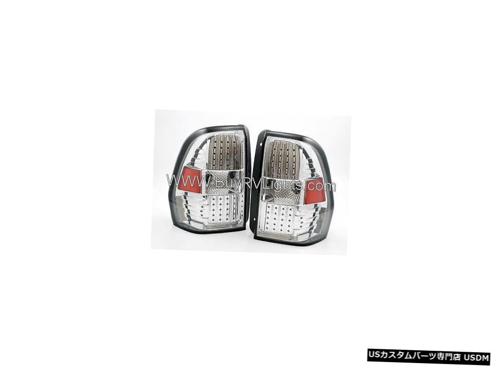 Tail light カントリーコーチインスパイア2009 2010ペアクロームLEDテールランプテールランプリアRV COUNTRY COACH INSPIRE 2009 2010 PAIR CHROME LED TAIL LAMPS TAILLIGHTS REAR RV