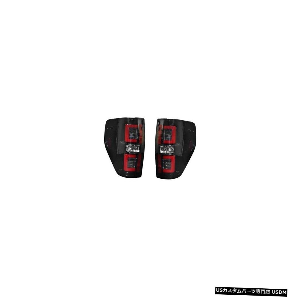 Tail light Recon 264368BK OLED Tail Lights Smoked Lens For Ford F150 & Raptor 09-14 (Pair)