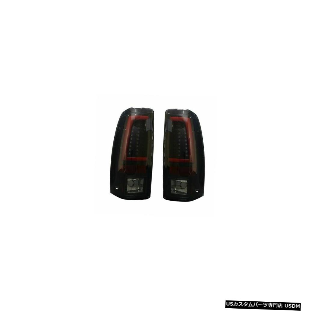 Tail light Recon 264373BKブラック/スモーク光ファイバーLEDテールライトキット 99-07 GMCシエラ用 Recon 264373BK Black/Smoke Fiber Optic LED Tail Lights Kit for 99-07 GMC Sierra