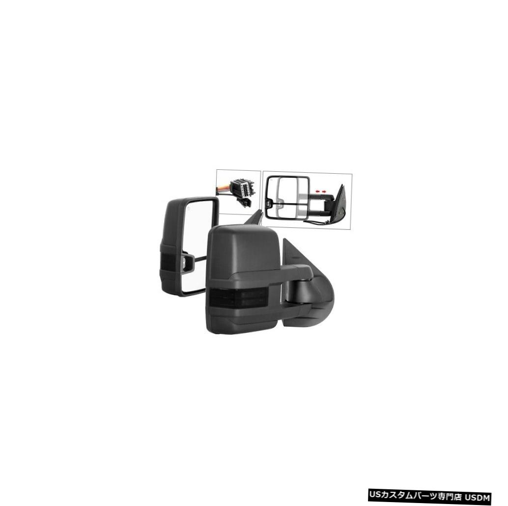 Tail light XTune 9936722 2007-2013シェビーシルバラード3500 HD用ドアミラーセットブラックNEW XTune..
