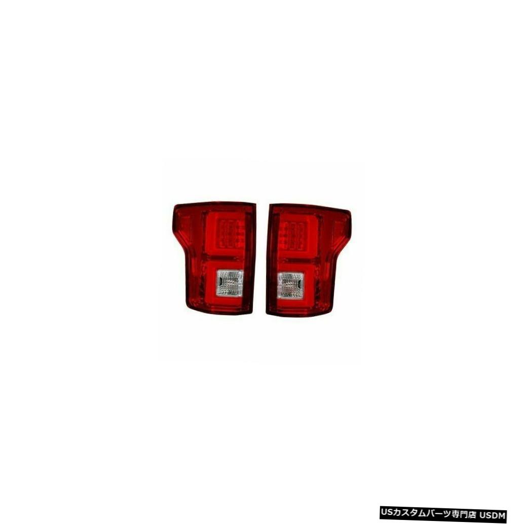 Tail light Recon 264268RD LEDテールライトキット2015-2017 Ford F150の赤いレンズストックスタイル Recon 264268RD LED Tail Light Kit Red Lens Stock Style for 2015-2017 Ford F150