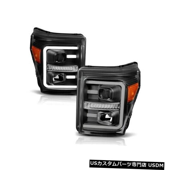 ヘッドライト Anzo 111406プロジェクターヘッドライトセット（11-16フォードF450スーパーデューティー用アンバー付き）NEW Anzo 111406 Projector Headlight Set w/Amber For 11-16 Ford F450 Super Duty NEW