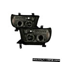 ヘッドライト スパイダー5012043ハロープロジェクターヘッドライトブラック08-13トヨタセコイア2pc新しい Spyder 5012043 Halo Pr...