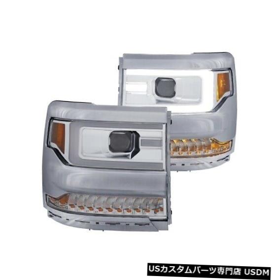 ヘッドライト Anzo 111376プロジェクターヘッドライトセットクリアレンズ（16-18 Silverado 1500用）NEW Anzo 111376 Projector Headlight Set Clear Lens For 16-18 Silverado 1500 NEW