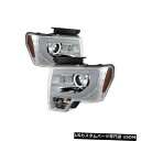 ヘッドライト スパイダー5077585プロジェクターヘッドライトブラック2009-2014 Ford F-150 NEW Spyder 5077585 Projector Headlights Black For 2009-2014 Ford F-150 NEW(2)