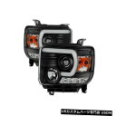ヘッドライト スパイダー5080851プロジェクターヘッドライトブラック2014-2015 GMCシエラ3500 HD新 Spyder 5080851 Proj...