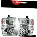 ヘッドライト LED DRL付きChrome Haloプロジェクターヘッドライトの偵察-264196CL Recon For Chrome Halo Proje...
