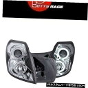 ヘッドライト Anzo 121418-Chrome CCFL HaloプロジェクターヘッドライトはCadillac CTS 2003-2007に適合 Anzo ...