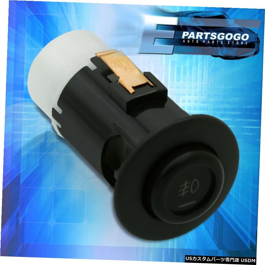 94から01インテグラDC2 DB8タイプRダッシュフォグランプランプラウンド押釦スイッチ用 For 94-01 Integra DC2 DB8 Type-R Dash Fog Lights Lamps Round Push Button Switch