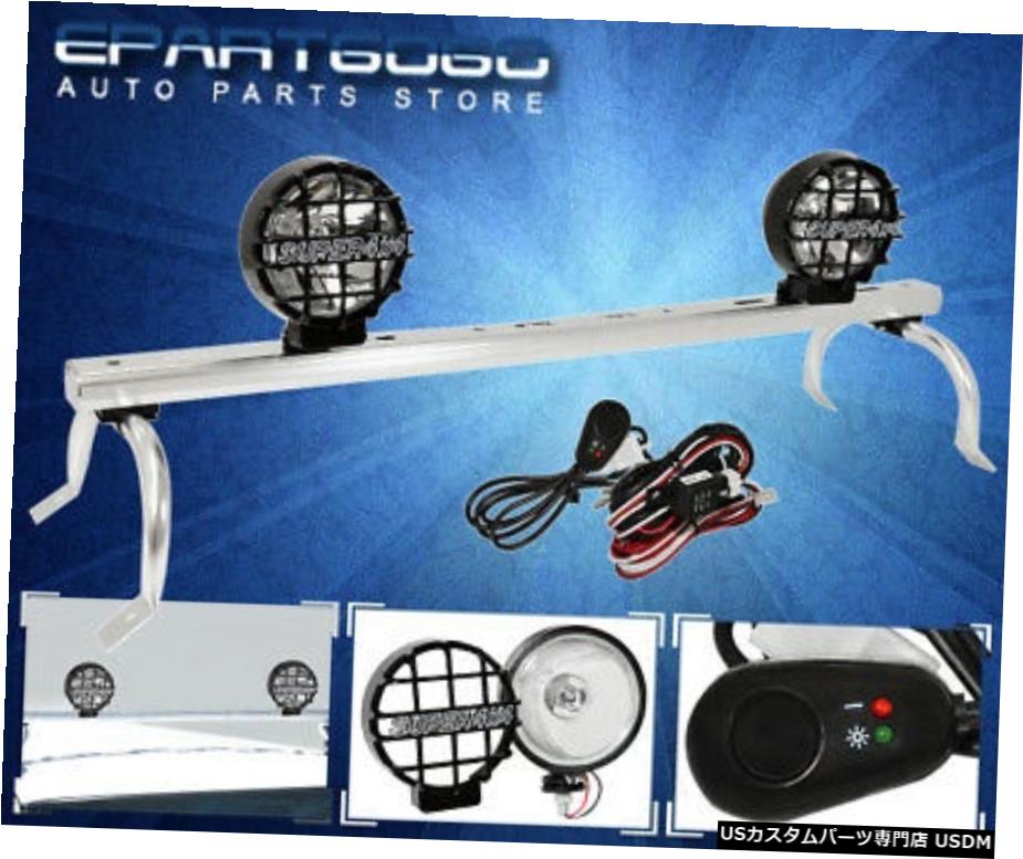 BMWのオフロード4X4フォグライトランプ明るいH.I.D.用電球タイプ+屋根の樋マウント For Bmw Off Road 4X4 Fog Light Lamp Bright H.I.D. Bulb Type + Roof Gutter Mount