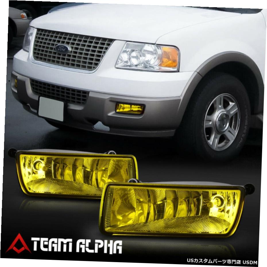 フィット2006-2010フォードエクスプローラーペアOE W /電球[イエロー]バンパーフォグライトランプ駆動 Fits 2006-2010 Ford Explorer Pair OE[Yellow]Bumper Fog Light Driving Lamp w/Bulb