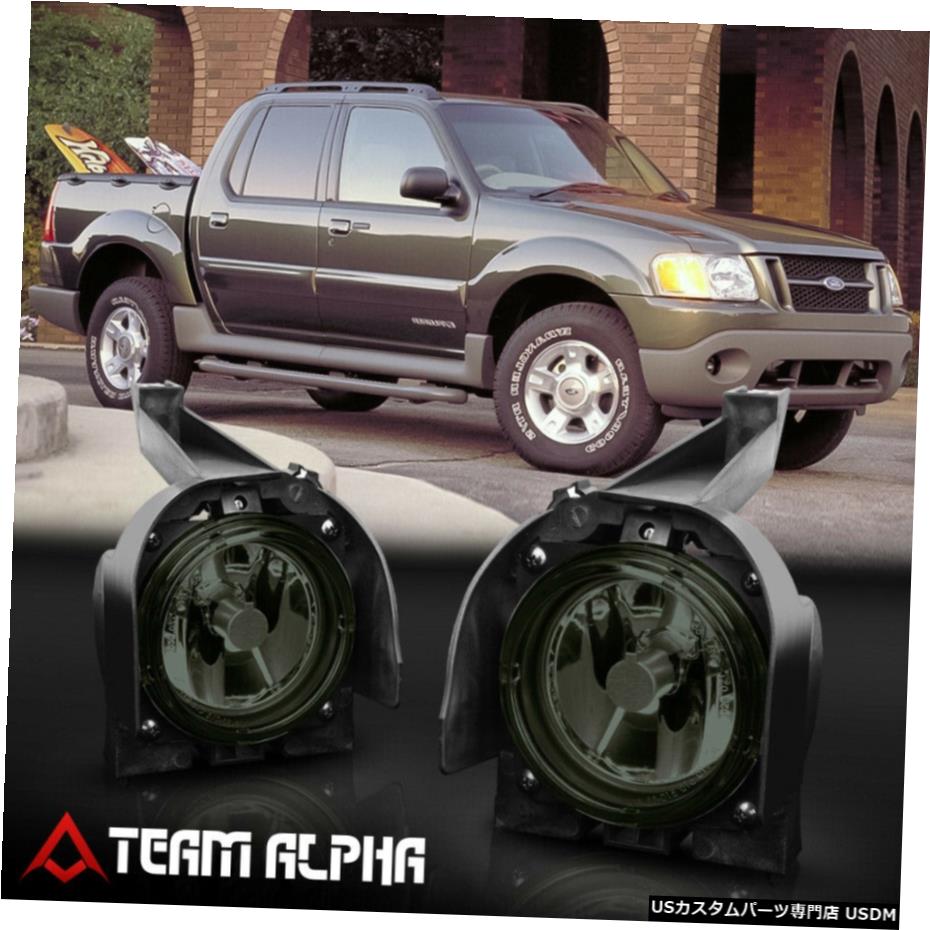 フィット1999-2001フォードエクスプローラー対OE [スモーク]バンパーフォグライトランプ駆動/電球W Fits 1999-2001 Ford Explorer Pair OE[Smoke]Bumper Fog Light Driving Lamp w/Bulb