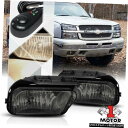 スモークティンテッドフォグランプバンパーランプワット/スイッチ+ハーネス03-06シボレーシルバラードのために Smoke Tinted Fog Light Bumper Lamps w/Switch+Harness for 03-06 Chevy Silverado
