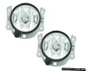 FIT三菱ランサーMIRAGE 2016-2019 FOG LIGHTS W / O DRL BUMPER LAMPS NEW PAIR FIT MITSUBI...