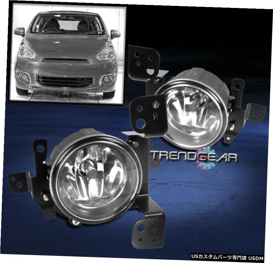 2014 2015ɩMIRAGE DE ES SE BUMPER CHROME FOG LIGHT LAMP W / BULB + HARNESS 2014 2015 MITSUBISHI MIRAGE DE ES SE BUMPER CHROME FOG LIGHT LAMP W/BULB+HARNESS