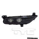 15-19クライスラー300右旅客用LEDフォグランプバンパーランプ LED Fog Light Bumper Lamp for 15-19 Chrysler ...