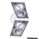 フォグランプ4月15日ボルボVN / VNL(クローム)デュアル球根左右ペアセットのランプ Fog Lights Lamps for 04-15 Volvo V...