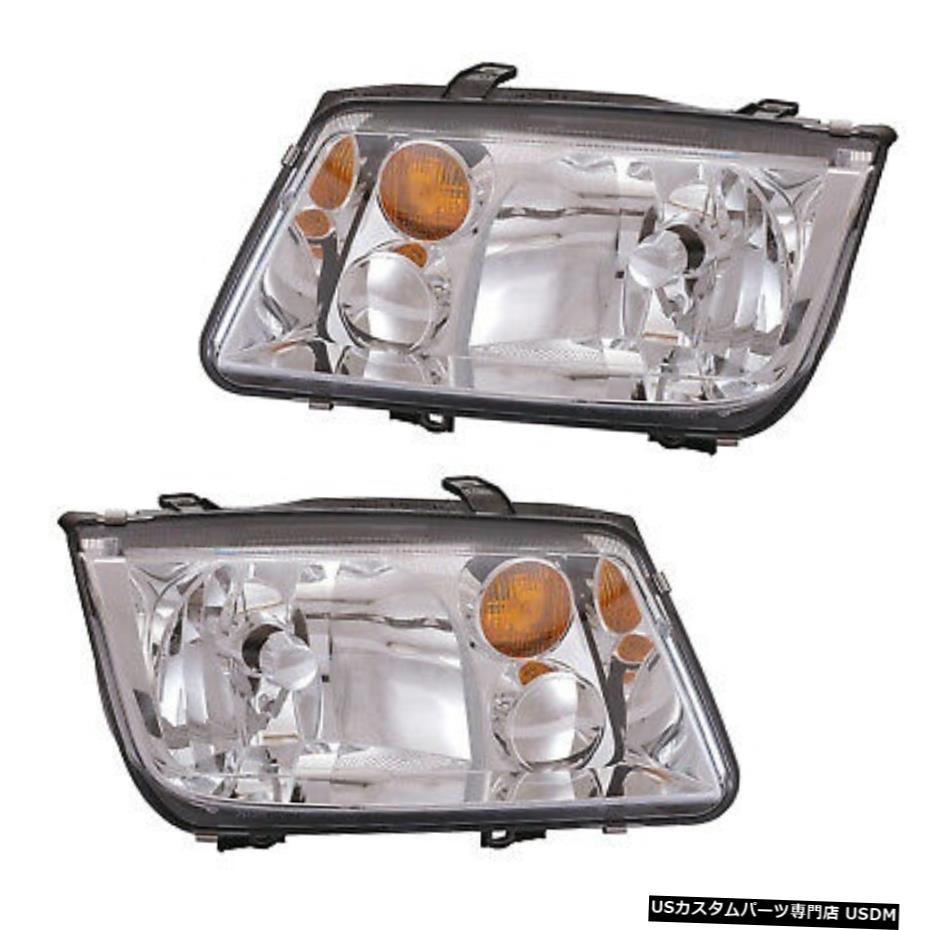 إåɥ饤ȥڥ02-05ե륯󥸥åΤ4ʥե饤O / W Headlights Pair Set for 02-05 Volkswagen Jetta Gen 4 (w/o Fog Light)