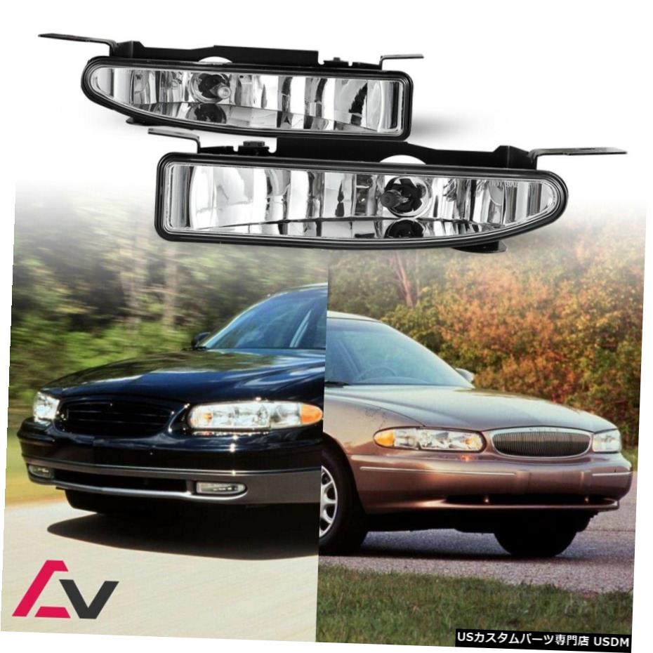 ビュイッククリアレンズペアバンパーフォグライトランプOEの交換DOT球根のために97から05 97-05 For Buick Clear Lens Pair Bumper Fog Light Lamp OE Replacement DOT Bulbs