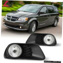 ダッジグランドキャラバンクリアレンズペアフォグライトランプ+配線+スイッチDOTのために11-19 11-19 For Dodge Grand Caravan ...