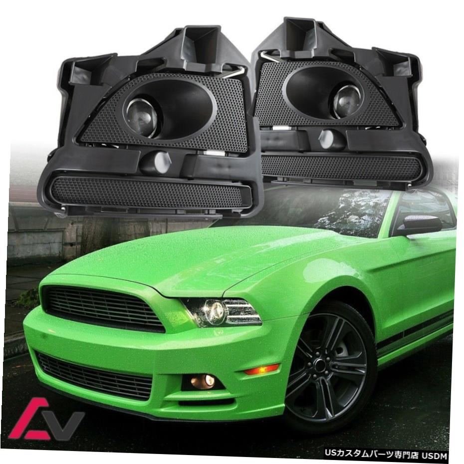 フォードマスタングクリアレンズペアOEフォグライトランプ+配線+スイッチキットDOTのために13-14 13-14 For Ford Mustang Clear Lens Pair OE Fog Light Lamp+Wiring+Switch Kit DOT