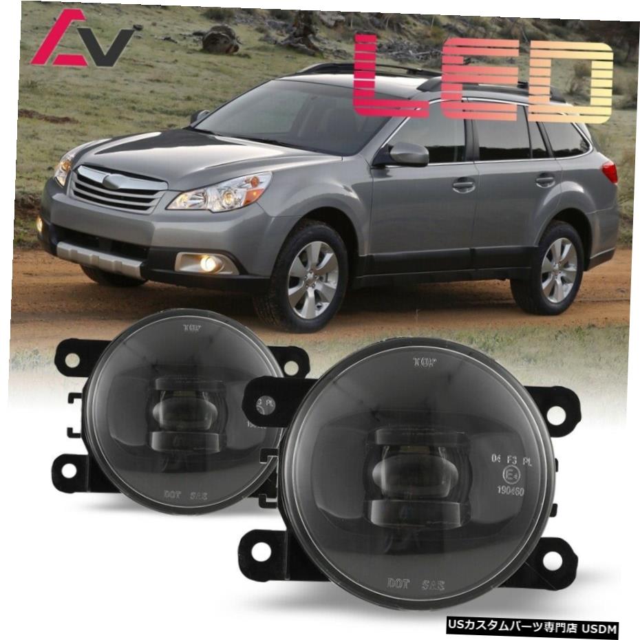 Х륢ȥХå10-12ꥢ󥺥ڥХѡե饤ȥ׸򴹤LED LED For Subaru Outback 10-12 Clear Lens Pair Bumper Fog Light Lamp Replacement