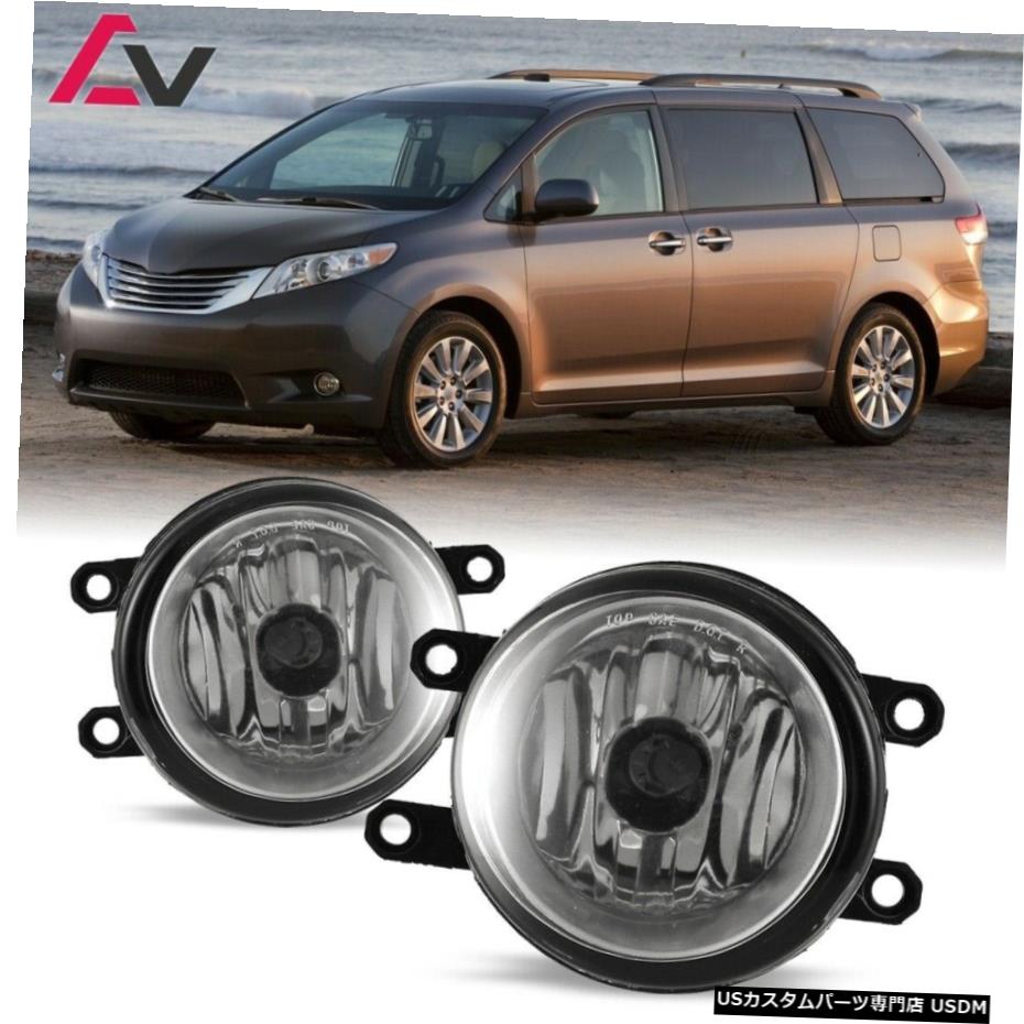 ȥ西11-17ꥢ󥺥ڥХѡե饤ȥOEθ򴹤ΤDOT For Toyota Sienna 11-17 Clear Lens Pair Bumper Fog Light Lamp OE Replacement DOT