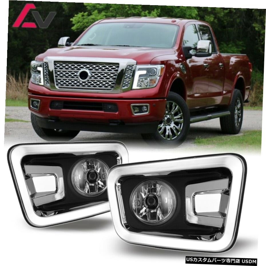 日産タイタンクリアレンズペアOEフォグライトランプ+配線+スイッチキットDOTのために16-19 16-19 For Nissan Titan Clear Lens Pair OE Fog Light Lamp+Wiring+Switch Kit DOT 1